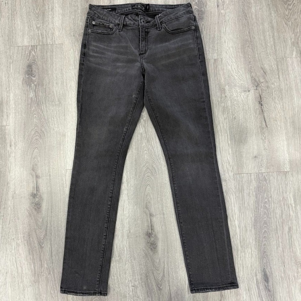 Lucky‎ Brand Lolita Skinny Jeans Women's 2/26 Gray Mid-Rise Stretch Denim